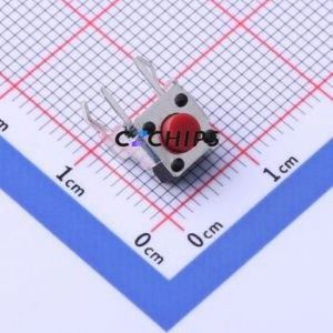 1825027-6 Tactile Switch Through hole Component (THT) Switch Single Pole Single Throw Round Button 2.6N Right Angle Insert - Product Image 1