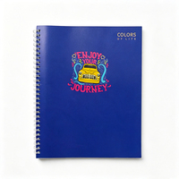 Cuaderno Espiral de Doble Alambre Personalizado de 250x200 mm con Cubierta Impresa a Color y Páginas Rayadas