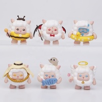 Nouveau design 6 styles dessin animé mignon petit mouton Tuobao figure poupée boîte aveugle