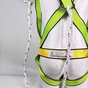 Cintura di Sicurezza Anticaduta Affidabile e Resistente in Poliestere ad Alta Resistenza per Costruzioni e Soccorso su Ponti, 4 Anelli a D, Lunghezza Regolabile - Product Image 5