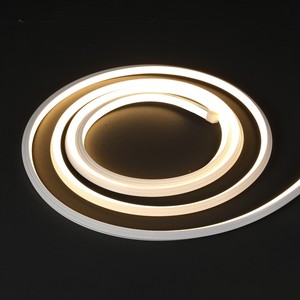 Tira de LED de neón plana 3D para exteriores IP67 de 10x10 mm, 120 LED/m, cuerda flexible de silicona de flexión arbitraria para fachadas - Product Image 6