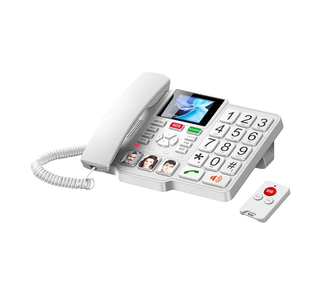 2025 New 4G LTE Elderly Phone with SOS Button, Big Keys, WiFi Hotspot  ETS-M600 Senior Emergency Wireless Landline