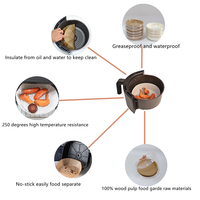 2022 neues billiges rundes Pergament papier für Air Fryer Einweg-Tray-Liner mit Pergament papier in Air Fryer