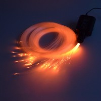 Source de lumière à fibre optique à émission latérale MZG 60W IP68 étanche pour décoration périmétrique de piscine extérieure, moteur d'éclairage ambiant