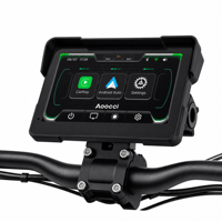 Navigateur GPS pour moto Aoocci avec CarPlay, Android Auto, WiFi, écran tactile intelligent, caméra embarquée