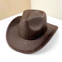 Chapeau de cowboy en daim de qualité pour hommes, rouge, vert émeraude avec néon, feutre de fourrure de luxe, large bord, Fedora de fête pour adultes pour la plage et les voyages