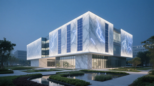 Đá Cẩm Thạch hiện đại không thấm nước CNC Laser cắt thiết kế kiến trúc cho bên ngoài bức tường bức màn bức tường cho đá biệt thự khách sạn & Bảo Tàng - Product Image 2