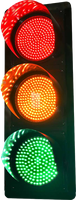 Lampu Sinyal Lalu Lintas LED 200mm 300mm, Lampu Lalu Lintas Jalan Luar Ruangan untuk Manajemen Kontrol Lalu Lintas Persimpangan