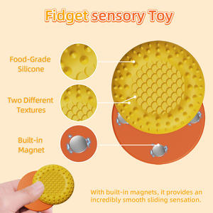 Juguetes Sensoriales Antiestrés, Paquete de 6, Anillos Magnéticos de Silicona para Autismo, Ansiedad, TDAH, Herramientas de Calma para Niños y Adultos - Product Image 3