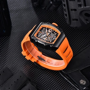 Montres à quartz pour homme PAGANI DESIGN PD-YS011, cadran squelette, étanches 100 m, sport, rectangulaires, verre saphir, pour homme - Product Image 4