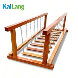 Équipement de sport extérieur créatif en bois pour parc d'attractions, pont d'équilibre pour enfants, marque <span class=keywords><strong>KAILANG</strong></span>, modèle KLDQ02 5-10 - Product Image 1