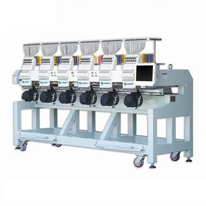 Máquina de Bordar Industrial Profesional de Alta Calidad, 6 Cabezales, 12 Agujas, Computarizada, para Bordado Plano, a Buen Precio - Product Image 1