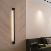 Nouvelle lampe murale d'intérieur, éclairage pour escaliers, chambre, couloir, lampes murales pour la maison, salon, bande lumineuse LED avec profil en aluminium
