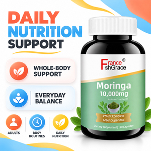 Complément alimentaire Moringa Shecome personnalisé 10000mg, soutient la fonction immunitaire, santé, tension artérielle élevée, capsules de Moringa - Product Image 4