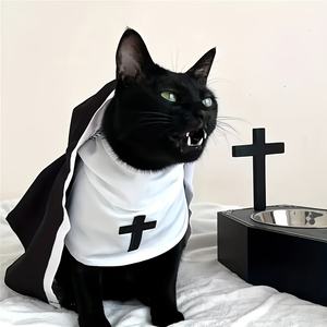 Ropa para mascotas para gatos, perros, disfraz <span class=keywords><strong>de</strong></span> Halloween, Festival <span class=keywords><strong>de</strong></span> cachorros, fiesta, <span class=keywords><strong>monja</strong></span>, Cosplay, disfraces divertidos para mascotas, ropa para perros y gatos - Product Image 4
