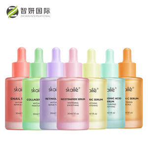 Özel etiket yüz Serum Vegan maddeler <span class=keywords><strong>C</strong></span> vitamini salyangoz hyaluronik asit niasinamid anti-kırışıklık koyu nokta cilt bakımı çıkarma - Product Image 5