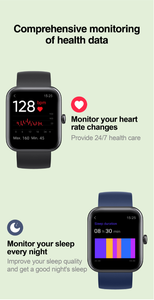 <span class=keywords><strong>Alexa</strong></span>-<span class=keywords><strong>reloj</strong></span> inteligente ID206, accesorio de pulsera resistente al agua con control de voz, frecuencia cardíaca, oxígeno en sangre y seguimiento de actividad, pantalla de 1,69 pulgadas, id206 - Product Image 6