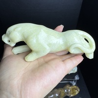 Gros en vrac nouveau arrivé Feng Shui animal sculpté à la main cristal sculpture artisanat Xiuyan Jade léopard