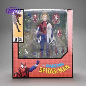 MAFEX #143 Ben Reillyed Spider-Man 6 pollici figura articolata in scatola modello da collezione - Product Image 2