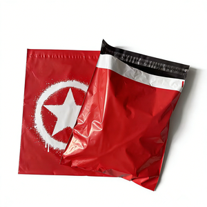 Bolsas de Correo Rojas de Polipropileno Reciclables y Ecológicas Personalizadas, Bolsas de Embalaje para Ropa, Bolsas de Plástico para Ropa - Product Image 3
