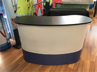 Table de promotion pliable avec impression personnalisée, table d'exposition, table de présentation promotionnelle pop-up