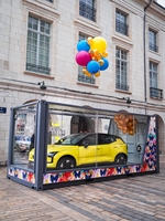 Boîte de voiture-conteneur modifiée, nouveau concept d'affichage de voiture-conteneur
