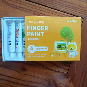 Nouvel arrivage de peinture à 6 <span class=keywords><strong>doigts</strong></span> pour enfants, de haute qualité, lavable, Non toxique et écologique, DIY bricolage, 2022 - Product Image 2