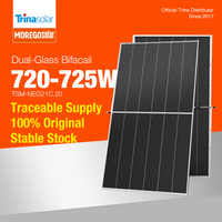 Panneaux solaires bifaciaux Trina Solar Vertex N Cell de marque chinoise Tier 1, 725W, 730W, 735W, 740W, double vitrage, modules photovoltaïques en stock