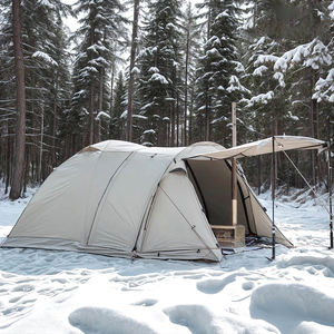 Tente tunnel pour 3/4 personnes, imperméable, spacieuse, tente de <span class=keywords><strong>camping</strong></span> familiale, installation facile, tente tunnel avec vestibule - Product Image 1