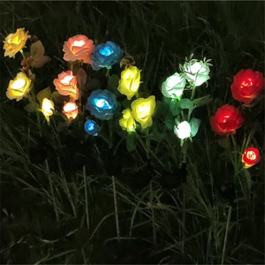 Parche de vegetales para exteriores, luz LED Solar, flor de Color lirio, impermeable, para césped, decoración de vacaciones, luces de jardín - Product Image 4
