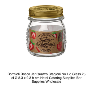 Pot en verre 4 Stagioni 25 cl H 9,3 cm Ø 8,3 cm sans couvercle Bormioli Rocco - Product Image 2