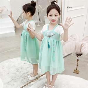 Vestidos Turcos de Fiesta para Niñas Pequeñas con Diseño Floral Progresivo, Suministro de Productos con Telas de Algodón para Niños - Product Image 4