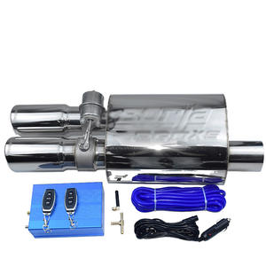 Set Controller Scarico con Valvola a Vuoto Pneumatica e Tubi di Scarico Silenziatore con Pompa e Telecomando in Acciaio Inox Universale - Product Image 1