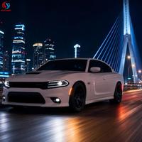 Feux de position latéraux LED à lentille fumée avant, vente en gros d'usine, pour Dodge Charger 2015-2021, pièces de rechange de feux de garde-boue LED ambre