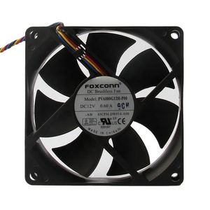 <span class=keywords><strong>Foxconn</strong></span> 24V 48V DC12V 0.60A EC AC 80X80X25mm 8ซม. 8025 4เส้นระบายความร้อนท่อระบายไอเสีย PVA080G12H-P00 - Product Image 1