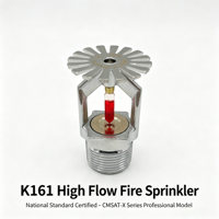 Tête de sprinkler verticale CMSAT-X 161-68C pour équipement de lutte contre l'incendie et fournitures de protection incendie des bâtiments