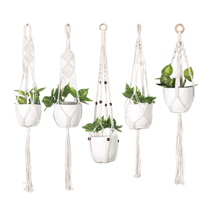 Hot Sale 42\" Handmade Plant Hanger 4-Legged Hanging Basket <b>Stand</b> for Home and Garden Decorative Flower <b>Pot</b> Holder - Product Image 1