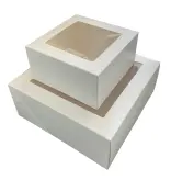 Wholesale Custom factory Cake Box With Window Cookie Cupcakes Pastries Desserts Donuts Muffins Box Bakery Packaging Boxes