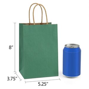 Bolsas de Regalo Pequeñas de Papel Kraft con Asas, Bolsas de Regalo para Cumpleaños, Bodas y Fiestas, Bolsas de Compras para Tiendas Minoristas, Bolsas de Papel para Boutique - Product Image 2