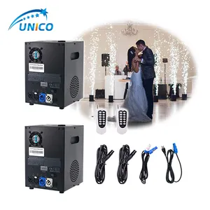 Machine de contrôle des scintillantes 600W, DMX, manuelle, sans fil, pour mariage, 2 ou 4 pièces