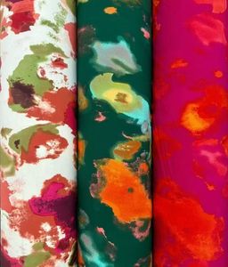 Tissu crêpe extensible dans les 4 sens, motif <span class=keywords><strong>papillon</strong></span>, 95% polyester, 5% élasthanne, pour robe femme, en stock - Product Image 6