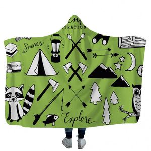 Couverture polaire à capuche personnalisable avec logo, douillette et surdimensionnée, idéale pour les promotions en extérieur - Product Image 3