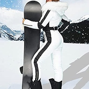 <strong>Ladies</strong> Fashion Slim Ski Overall Skiing Jumpsuit Women Winter Outdoor Warm One Piece <strong>Snowsuit</strong> - Product Image 3