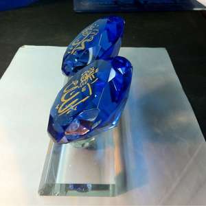 Mh-g0206 chaud islamique religieux décoratif cadeaux de mariage Souvenirs lac bleu cristal diamant - Product Image 1