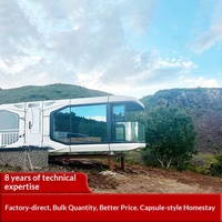 Hoteles Cápsula Prefabricados Modulares con Estructura de Acero y Paneles Compuestos de Aluminio, Oficinas Creativas al Aire Libre