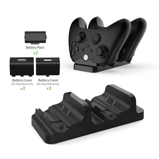 Wireless Controller Dual Charging Dual Rechargeable Battery Charging Kit Pack X1 Charger Base Dock for Xbox One Slim/one X