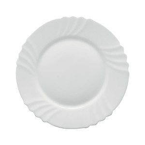 Piatto da Cena <span class=keywords><strong>Bormioli</strong></span> <span class=keywords><strong>Rocco</strong></span> Ebro in Vetro Bianco 25,5 cm per Ristoranti e Hotel, Forniture all'Ingrosso di Stoviglie - Product Image 1