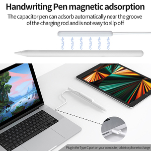 Cable de <span class=keywords><strong>Carga</strong></span> Magnético USB C para <span class=keywords><strong>Apple</strong></span> <span class=keywords><strong>Pencil</strong></span> 2.ª Generación, <span class=keywords><strong>Adaptador</strong></span> de Cargador Tipo C para <span class=keywords><strong>Apple</strong></span> <span class=keywords><strong>Pencil</strong></span> 2.ª Generación, Lápices Ópticos de Plástico - Product Image 5