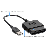 Câble convertisseur de contrôleur de jeux USB 2.0 pour PS1 PS2 Joypad Gamepad vers adaptateur PC PS3