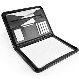 Multi-function PU Leather <b>Documents</b> Organizer <b>Bag</b> Detachable 3-Ring Notepad Files Folder for <b>Documents</b> Zipper Closure Portfolio - Product Image 1